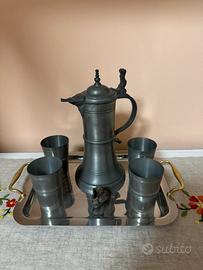 Set in peltro 95% Zinn (Vintage Svizzera)