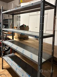 Scaffali con 4 ripiani INOX AISI 304