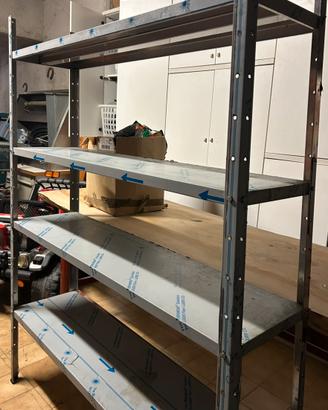 Scaffali con 4 ripiani INOX AISI 304
