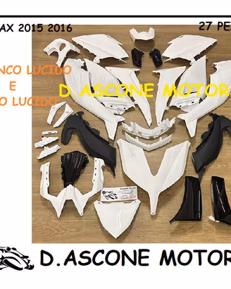 KIT CARENE BIANCO LUCIDO TMAX 530 2015 2016 27 PZ