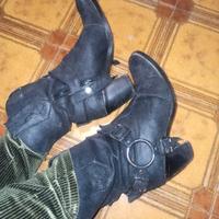 stivali Stivaletti Neri Camperos da donna 37 usato