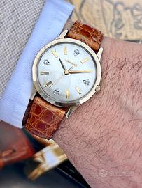 LONGINES Vintage Placcato Oro Indici DIAMANTI