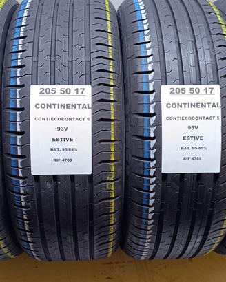 4 GOMME 205 50 17 CONTINENTAL RIF4788