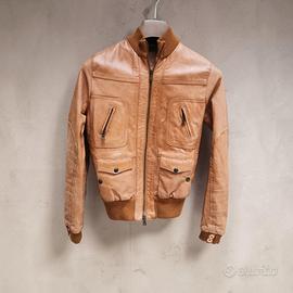 giubbotto bomber NEW AGE in pelle donna nuovo