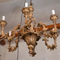 lampadario legno