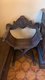 Poltrone sedie antiche savonarola