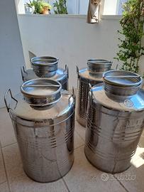 Bidoni olio acciaio inox