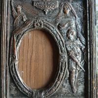 antica cornice intarsiata a mano