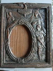 antica cornice intarsiata a mano