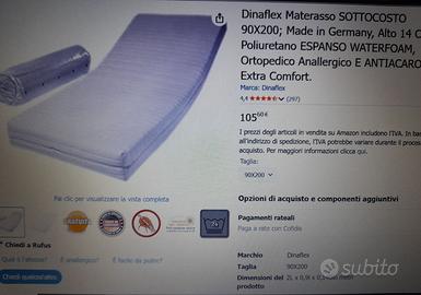 Materasso 90x200 alto 14