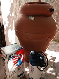 SERBATOIO ACQUA 300 LT + POMPA PEDROLLO - NUOVI