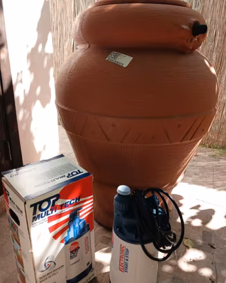 SERBATOIO ACQUA 300 LT + POMPA PEDROLLO - NUOVI