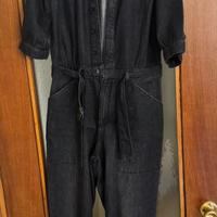 BA&SH - tuta jeans nera