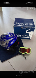 Casco da sci Waves + maschera sci Rebell