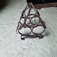 Portabottiglie in ferro battuto