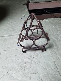 Portabottiglie in ferro battuto