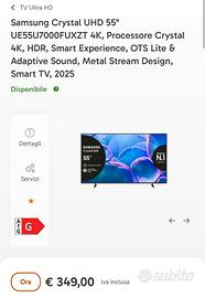 Samsung serie 7000 Crystal UHD 55"