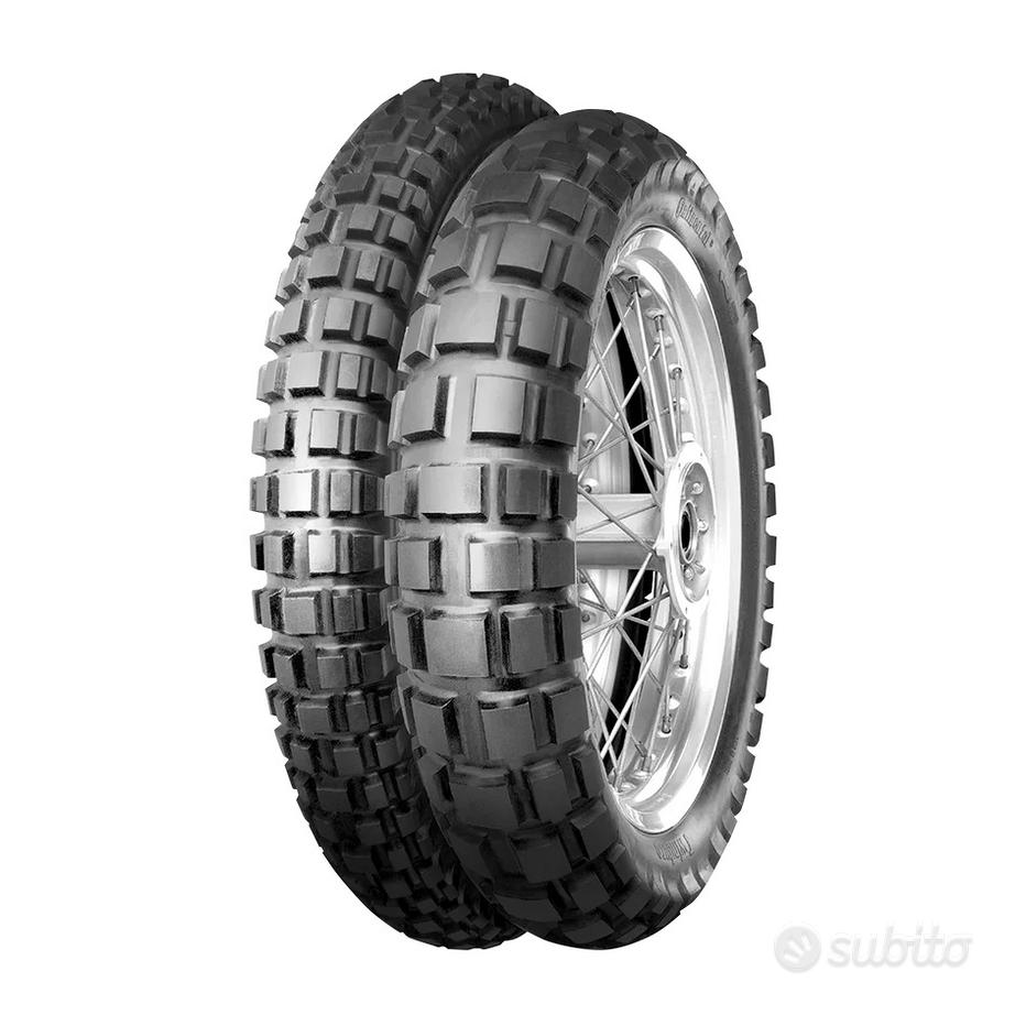 COPPIA PNEUMATICO GOMMA ANTERIORE 90/90-21 CAMERA D'ARIA TR4 - Foto 7