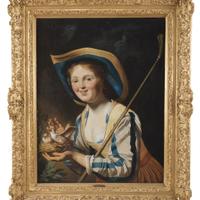 Gerrit Van Honthorst (seguace),Pastorella con Nido