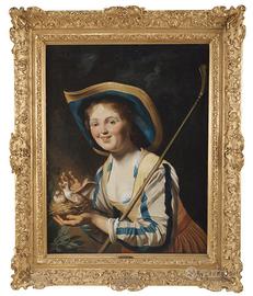 Gerrit Van Honthorst (seguace),Pastorella con Nido