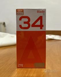 ZTE Blade A34 6,6" HD+ 2 GB (+4 GB) 64 GB Grigio
