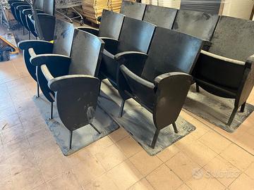 Sedie in legno da cinema pieghevoli