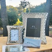 Set cornice e orologio argento Casa Reale