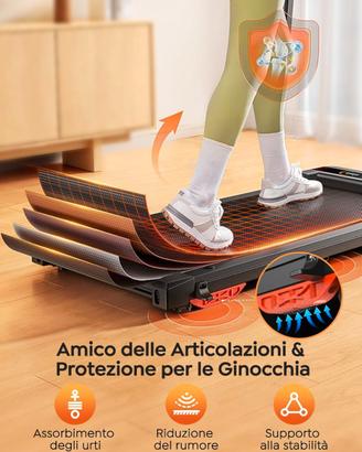 Tapis Roulant Elettrico Pieghevole Salvaspazio
