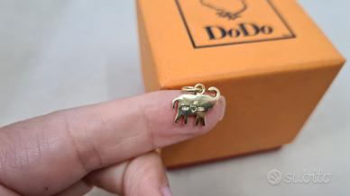 Ciondolo DoDo Elefante 2 gr circa in Oro 18 kt