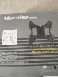 supporto TV a muro Murales by Ciatti 