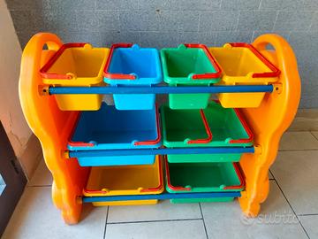 porta giochi a contenitori 