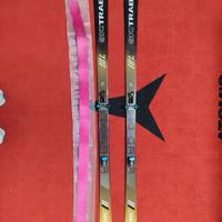 sci con attacco Ski Trab e pelli Pomoca