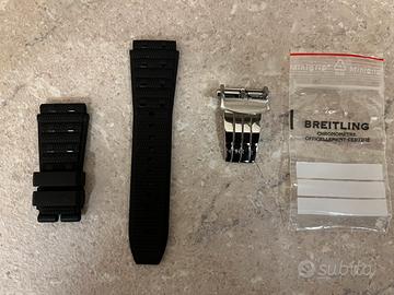 Cinturino caucciu’ e deployante Breitling