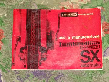 libretto uso e manutenzione INNOCENTI LAMBRETTINO 