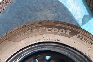 Treno di gomme invernali complete cerchi in ferro