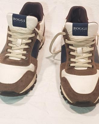 Boggi Milano sneakers tessuto tecnico e pelle - 45