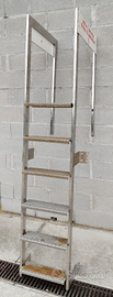 Scaletta acciaio inox 6 in totale