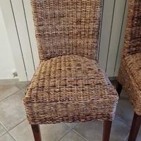 Sedie intrecciate banano