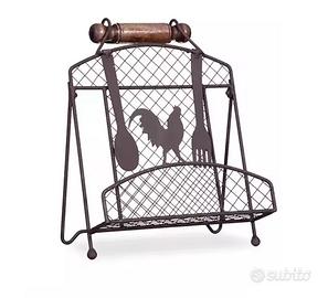 Portatovaglioli / porta ricettario shabby chic