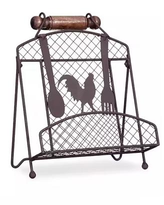 Portatovaglioli / porta ricettario shabby chic