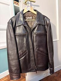 Giubotto di Pelle Marrone Schott USA