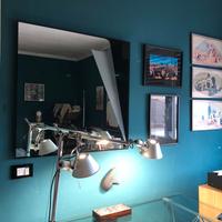 1970 Fontana Arte specchio mirror 80x80 cm