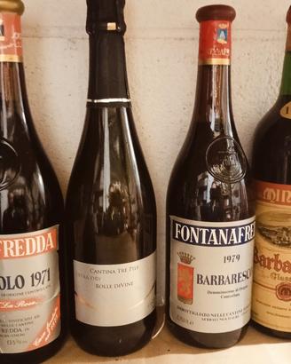  4 bottiglie vino barbaresco fontanafredda