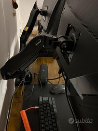 HUANUO Supporto Monitor Scrivania Doppio