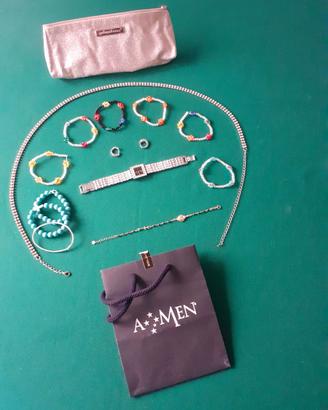 Set gioielli bijoux NUOVI + Pochette Primadonna