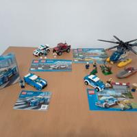 Lego Lotto 4 set a tema Polizia Completi