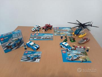 Lego Lotto 4 set a tema Polizia Completi
