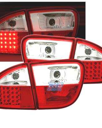 FANALI SEAT LEON 99-05 LED ROSSO CROMATO