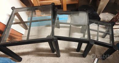 Set di tavolini impilabili da salotto 