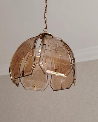 lampadario con 2 lampade da comodino